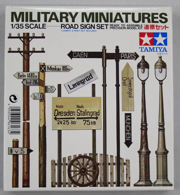 Military Miniature Series Road Sign Set (Tamiya 1/48)