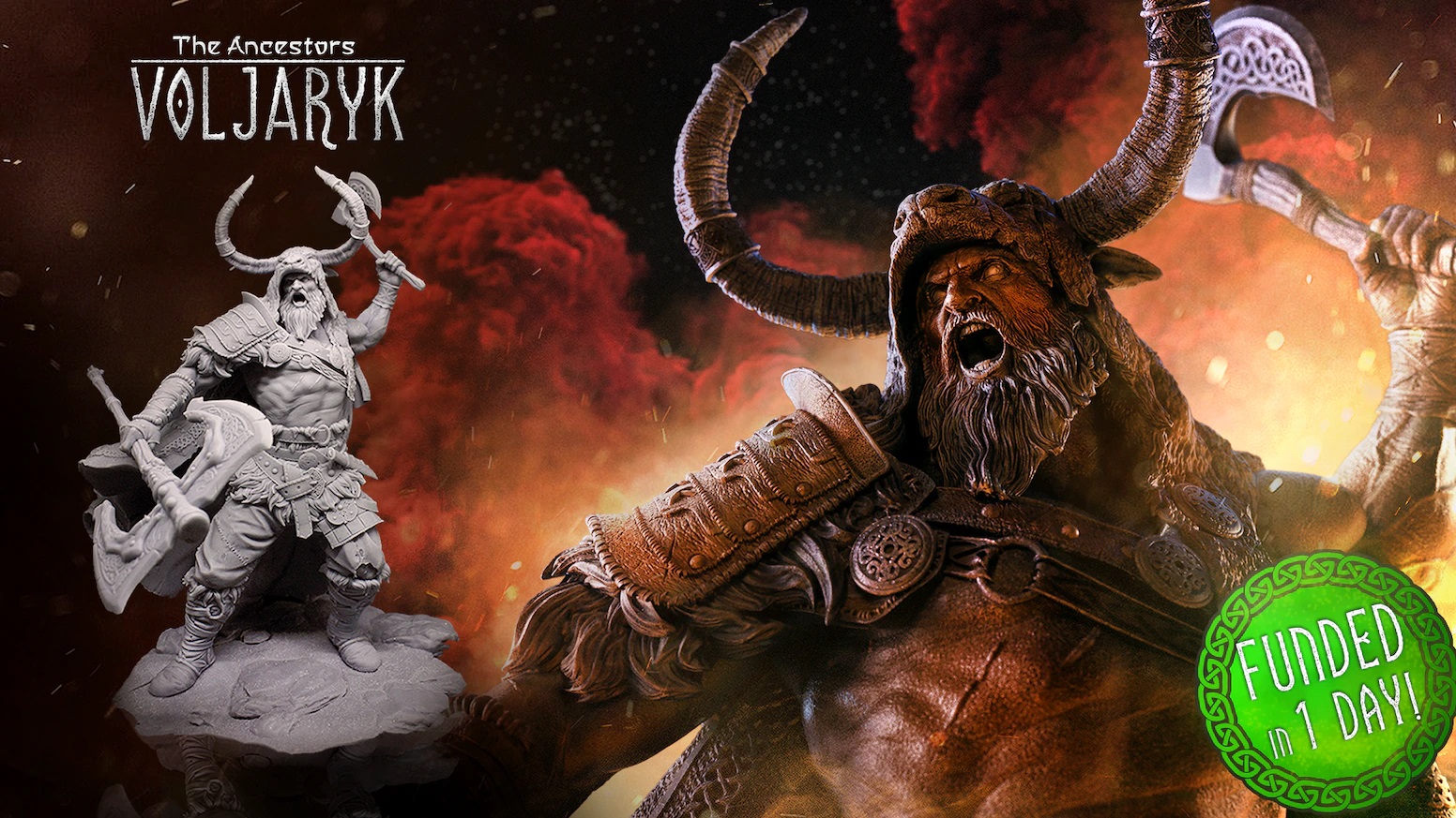 Voljaryk - The First Sköldungar (Black Forge Games 80mm)