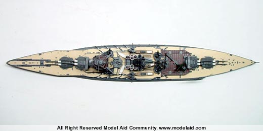 Japanese Battleship Mutsu(陸奧) (Aoshima 1/700) - 정국휘