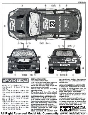 Ford Focus RS WRC02 Performance Blue (Tamiya 1/24)