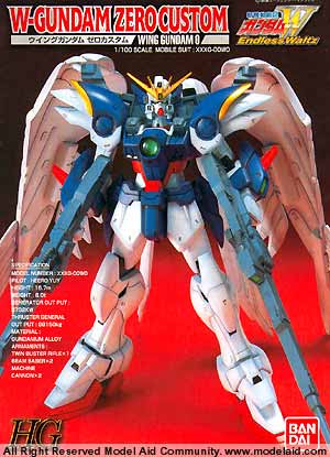 HG Gundam W Endless Waltz XXXG-00W0 W-Gundam Zero Custom (Bandai 1/100)