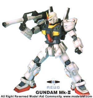 PG RX-178 Gundam Mk-II A.E.U.G. Prototype Mobile Suite (Bandai 1/60)