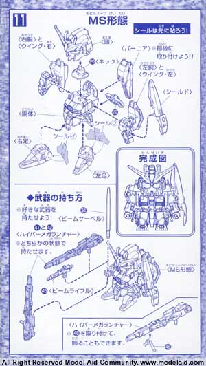 SD Gundam BB Senshi MSZ-006 Zeta Gundam (Bandai Non Scale)