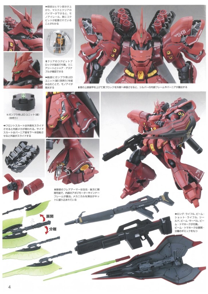 MG Neo Zeon MSN-04 Mobile Suit SAZABI "Ver. Ka" (Bandai 1/100)