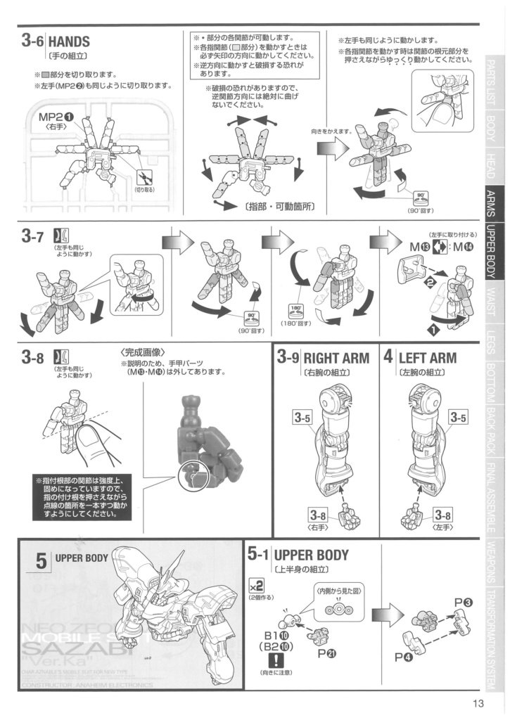MG Neo Zeon MSN-04 Mobile Suit SAZABI "Ver. Ka" (Bandai 1/100)