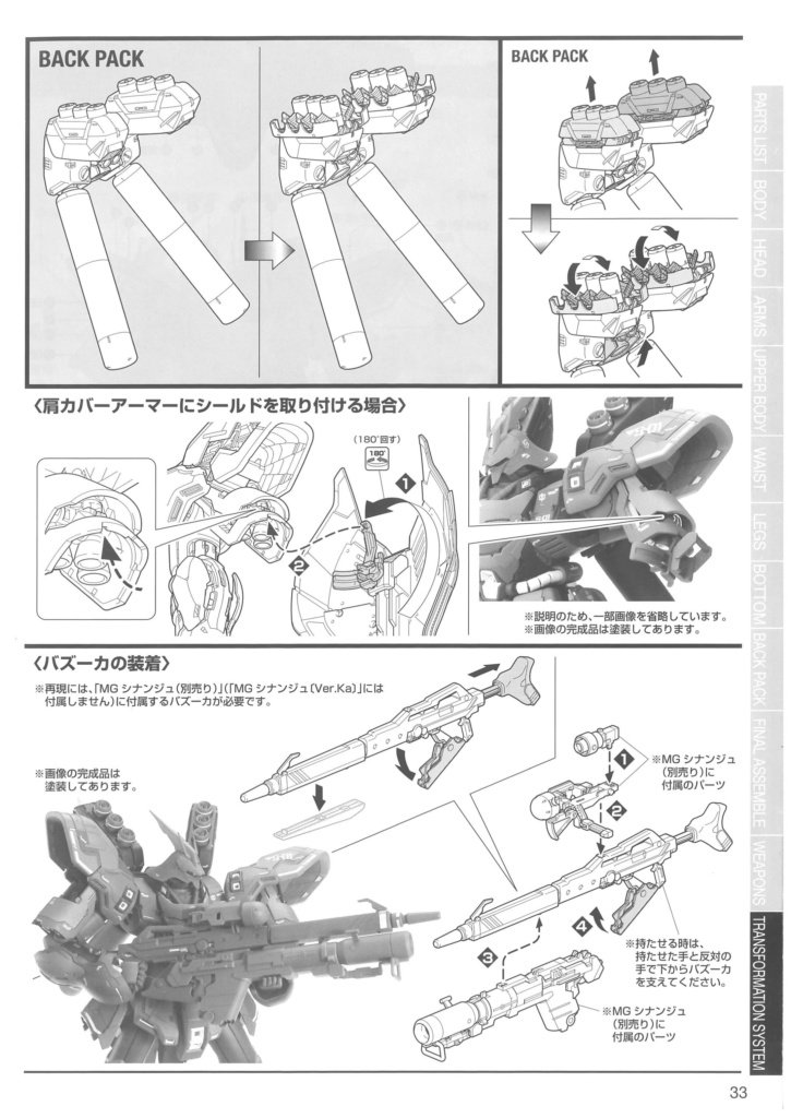 MG Neo Zeon MSN-04 Mobile Suit SAZABI "Ver. Ka" (Bandai 1/100)