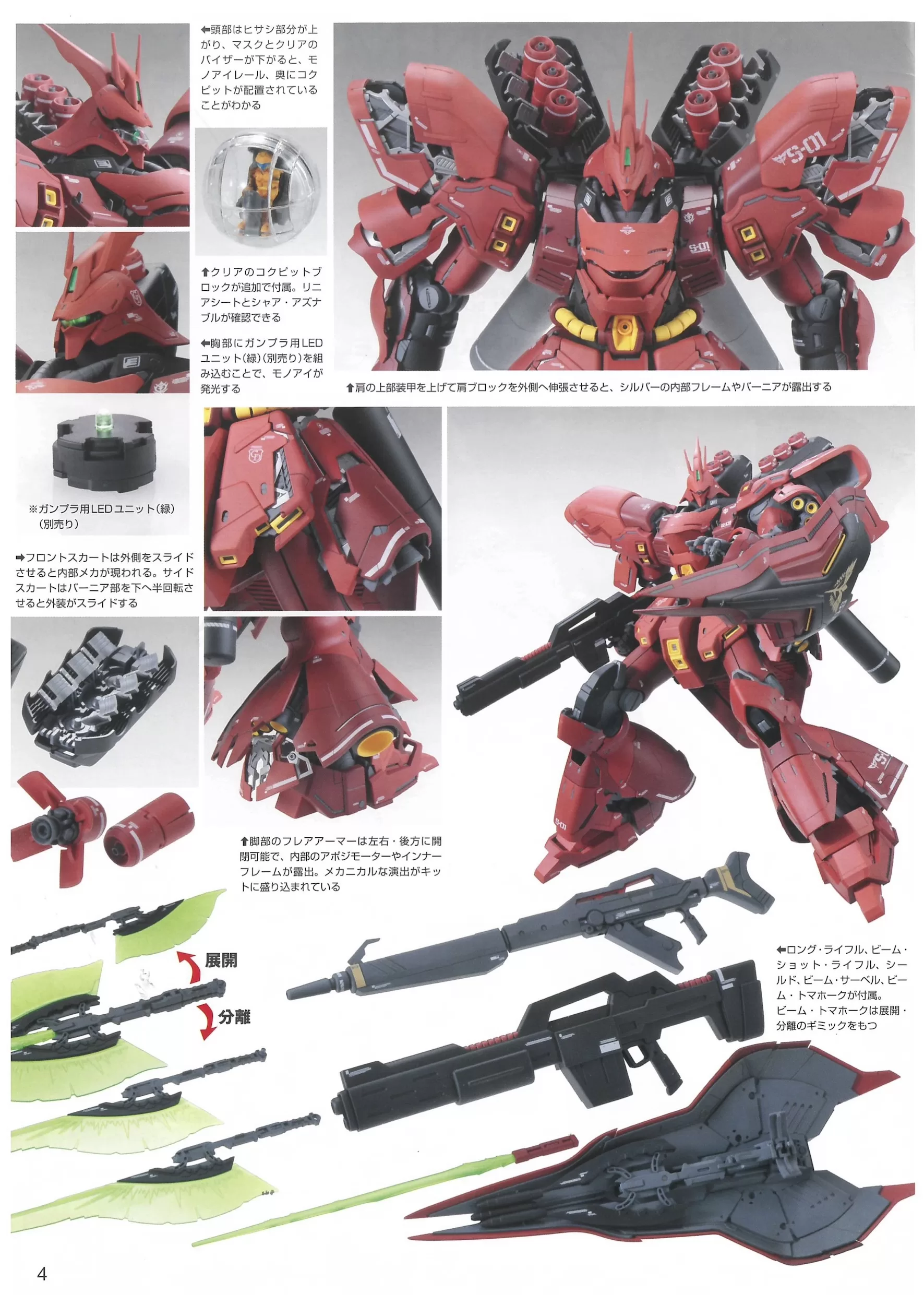 MG Neo Zeon MSN-04 Mobile Suit SAZABI "Ver. Ka" (Bandai 1/100)