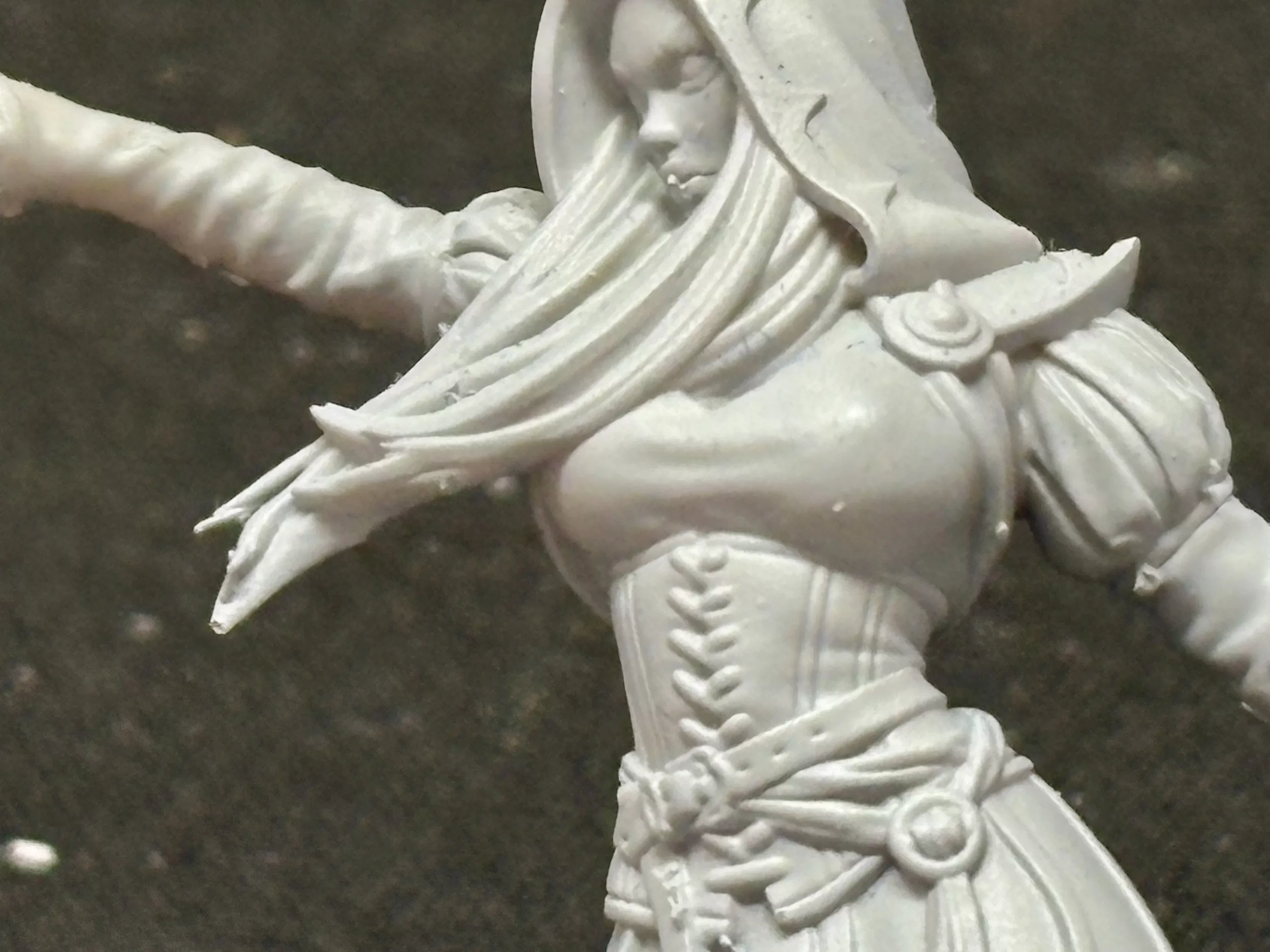 Kythaela, Elf Sorceress (The Beholder Miniatures 58mm) Kythaela, Elf Sorceress (The Beholder Miniatures 58mm)